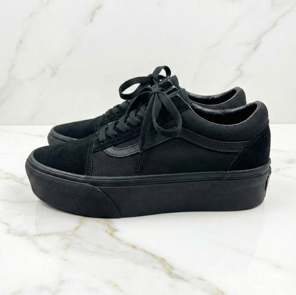 Vans Shoes - Vans Women's All-Black Platform Sneakers